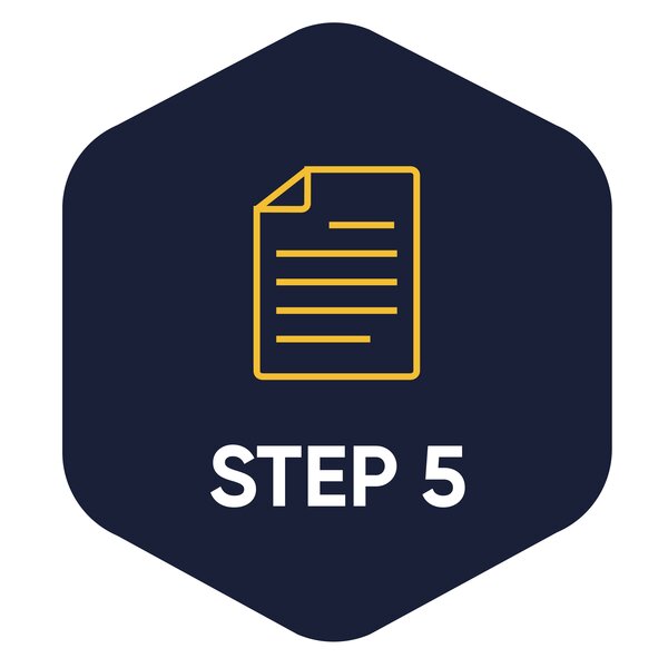Symbol for step 5.