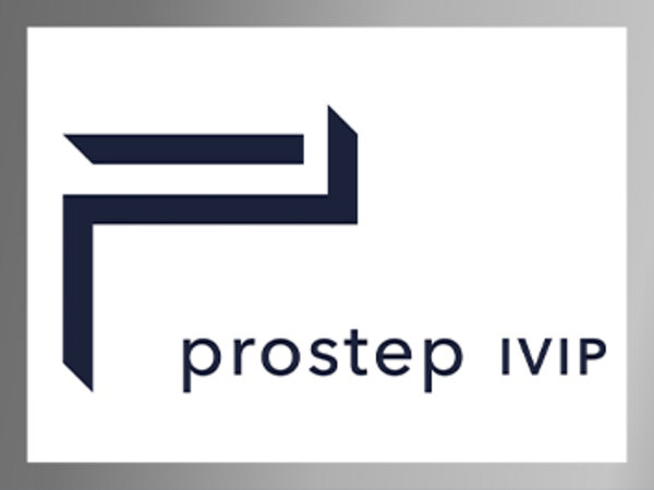 Das Logo des Vereins „prostep ivip“ auf weißem Hintergrund mit silbernem Rand.