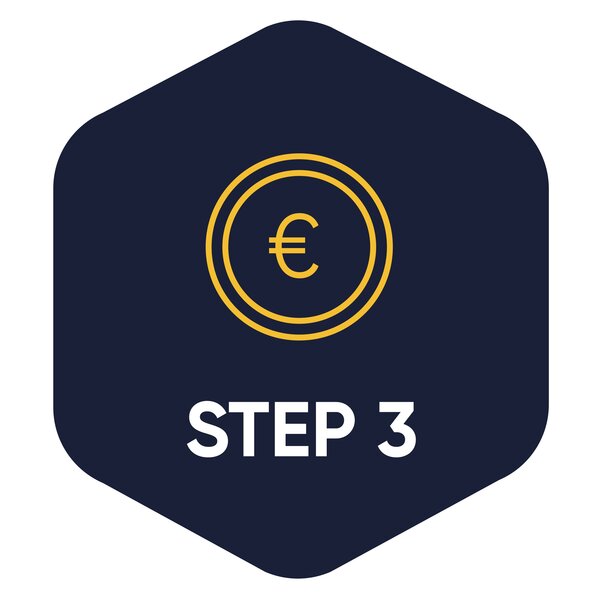 Symbol for step 3.